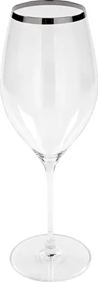 Zdjęcie produktu dla Fink PLATINUM2, kieliszek do wina białego, kieliszek, szkło, edycja Platinum, kolor srebrny, przezroczyste, szerokość: 9 cm, głębokość: 9 cm, wysokość: 28 cm, numer produktu: 110025