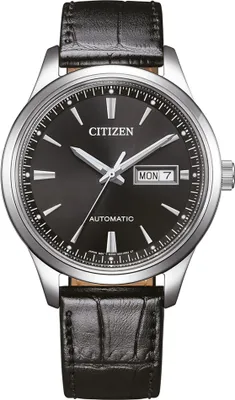 Produktbild von Citizen NY4058-01EE Herren-Automatikuhr mit Lederband Schwarz