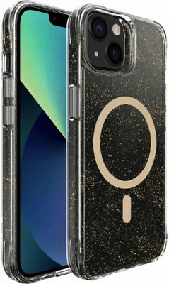 Immagine prodotto di imoshion Cover posteriore trasparente glitterata con MagSafe per iPhone 13 - Oro