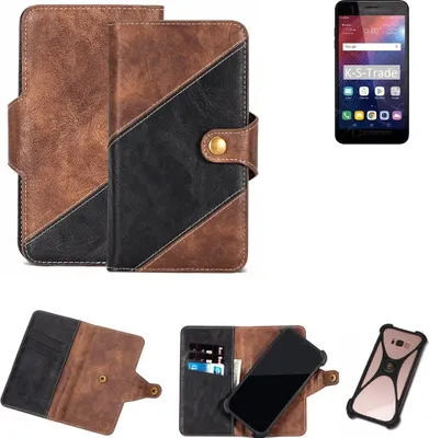 Produktbild von K-S-Trade Handy Hülle Schutz Hülle Schutzhülle Bookstyle Case kompatibel mit LG Electronics Phoenix Plus Handy Cover Hülle Schutztasche 1x