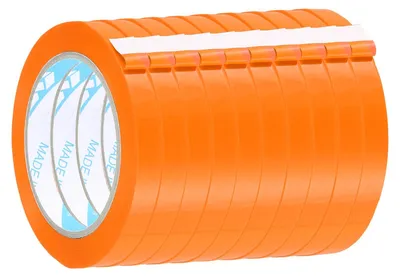 Beutelverschlussband 10er-Pack, 1,2 cm x 90 m, Orange