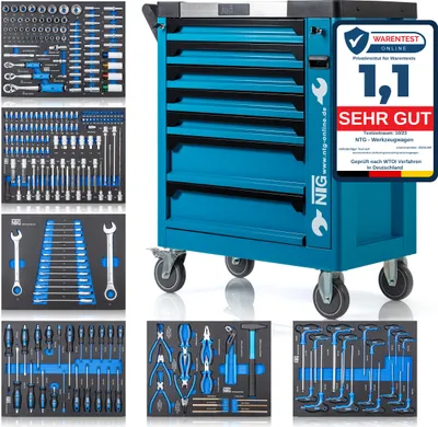Produktbild von Werkzeugwagen inkl. Werkzeug vertikaler Frontschub