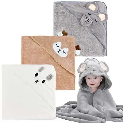 Obrázok produktu pre Omgoods – Superabsorbujúce detské osušky s kapucňou, sada 3 kusov