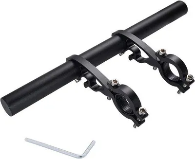 Produktbild von Famanu Fahrradlenkerverlängerung 40 cm - Erweiterung für Fahrradlampe, Mobiltelefon und Navigation
