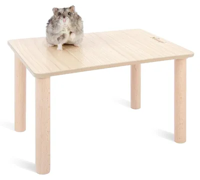 Productafbeelding van Niteangel houten speelplatform voor syrische dwerghamsters en renmussen