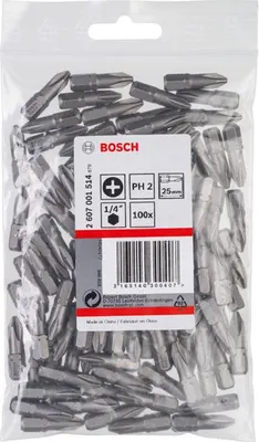 Produktbild von Schrauberbit Extra-Hart PH 2, 25 mm, 100er-Pack