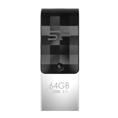 Image de Silicon Power USB-Stick 64GB USB3.2 + Typ C C31 Black