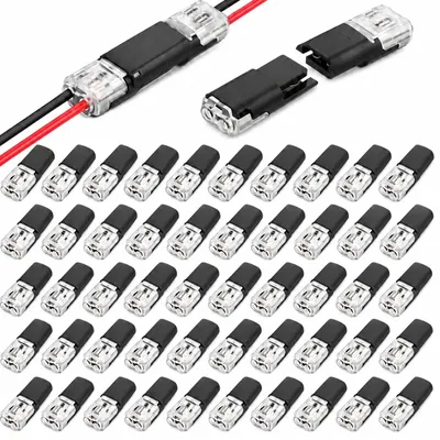 50 Stück 2-polige wasserdichte Autostecker 18-22 AWG