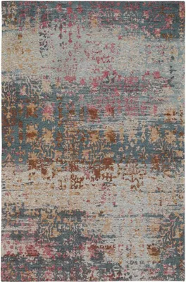 Produktbild von Flachgewebeteppich Frencie Blau, Maße:200 x 285 cm