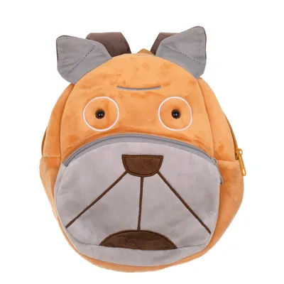 Image de Sac à dos nurserie chien en peluche 24cm