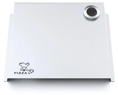 Produktbild von Gasgrill Pizzaaufsatz | Edelstahl | Pizza-Cover passend für Weber Napoleon Rösle, Ausführung:Ofen 49cm