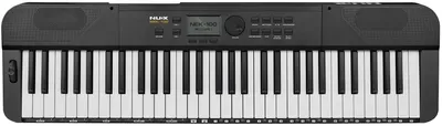 Tragbares digitales Keyboard, 61 Tasten, mit Akku