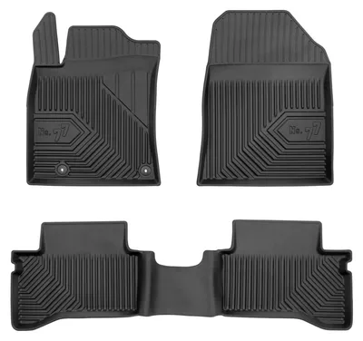 Imagen del producto de Alfombrillas de goma para Kia XCeed PHEV desde 2019 (crossover) – juego de 3 piezas, negras, a medida