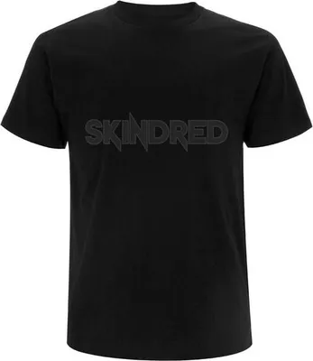 Produktbild von Skindred T-Shirt Herren Black On Black Logo schwarz XL