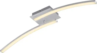 Produktbild von LED Deckenleuchte geschwungen 2-flammig 2x6W 3000K aluminiumfarbig Briloner
