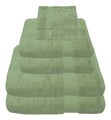 Produktbild von Julie Julsen Handtuch Set Lindgrün,Set:6 tlg. 2 Bade- 2 Handtücher + gratis 2 Waschhand..