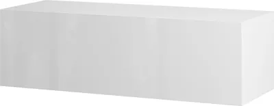 Produktbild von Planetmöbel Flur Möbel Garderobe Hängeschrank 1x 100 cm weiß, Wandgarderobe hängend oder stehend
