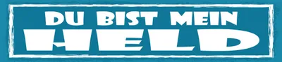 Produktbild von vianmo Blechschild 10x46 cm du bist mein Held