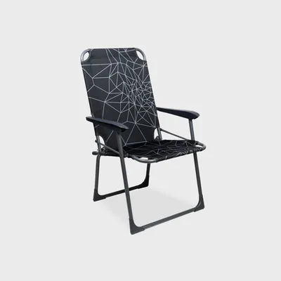 Produktbild von Camping- und Angel- Klappstuhl Fusina L (Schwarz/Grau)
