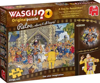 Produktbild von Wasgij Retro Original 4 - Ein Tag zum erinnern! - 1000 Teile, 1000 Stück(e), Comics, 12 Jahr(e)