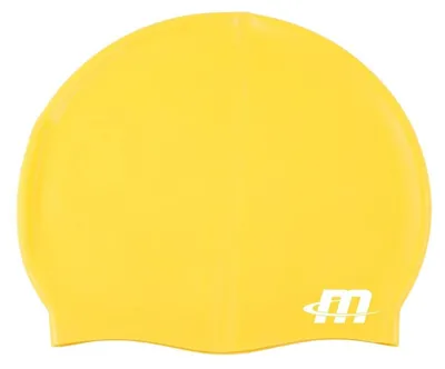 Produktbild von Megaform Silikon Badekappe für Erwachsene - gelbe Schwimmkappe