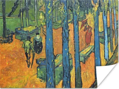 Produktbild von MuchoWow® Poster Die Alyscamps - Vincent van Gogh 160x120 cm - Foto Plakat