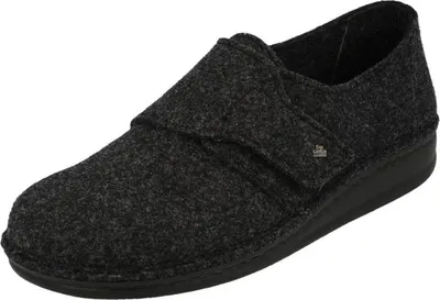 Image de Finn Comfort Filzmoos Pantoufle pour hommes, Anthracite, feutre de laine, NOUVEAU - Maison - Chaussons pour hommes, Gris