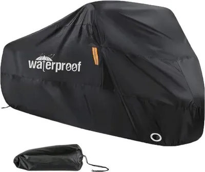 Produktbild von Fahrradabdeckung für 2 Fahrräder, Fahrradabdeckung für den Außenbereich, wasserdichtes 210T Nylon, staubdicht, regendicht, UV-Schutz