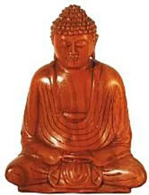 Produktbild von Buddha Gautama im Lotussitz braun 15 cm