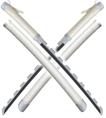 Produktbild von Anime Cosplay Pack 2 Katanas Inosuke Hashibira Holzschwert Kimetsu no Yaiba Schwert - 80 cm