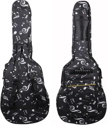 Produktbild von Wasserdichte Gitarrentasche aus Oxford-Nylon, 39/40 Zoll, akustische Ukulele-Basgitarrenhülle, schwarz