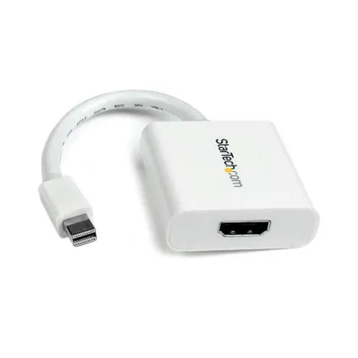 Produktbild von STARTECH.COM Mini DisplayPort to HDMI Video Adapter Converter - White