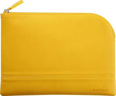 Produktbild von Rhodia Rhodiarama Etui aus Kunstleder Reißverschluss, 16x22 cm Narzisse 116648C