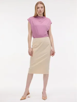 Produktbild von Orsay Damen-Bleistiftrock in Creme mit Streifen 44