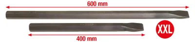 Imagen del producto de KS Tools 450.0025, Juego de cinceles, Cincel plano, Acero, Metal, 3,97 kg