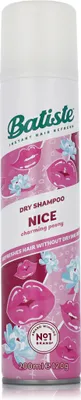 Produktbild von Batiste Nice, 200 ml, Trockenshampoo, Frauen, Alle Haare, Auffrischend, Butane, Isobutane, Propane, Oryza sativa (Rice) starch, Alcohol denat., Parfum (Fragrance),...