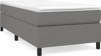 Obrázek produktu pro vidaXL Box spring bed frame dark grey 80x200 cm fabric