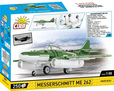 Zdjęcie produktu dla COBI Messerschmitt Me262, Klocki do budowania, 7 lat(a), 250 szt.