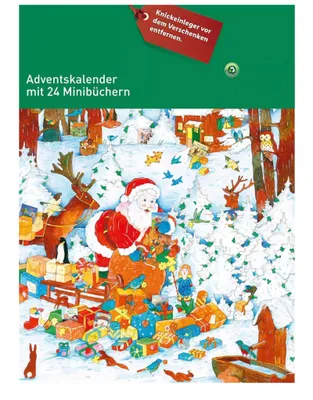 Produktbild von Weihnachts Adventskalender mit 24 Minibüchern Kinder Kalender