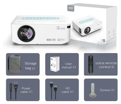 Zdjęcie produktu dla Projektor Full HD, Android - Projektor multimedialny - Projektor LED - Natywna rozdzielczość 1080p