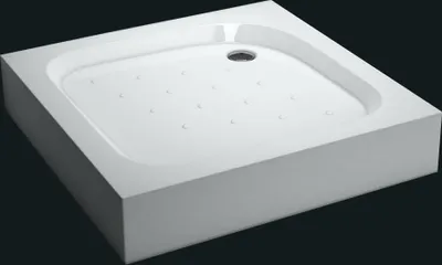 Produktbild von Duschtasse Quadrat, hoch 14 cm Höhe: 2,0 m, Größe: 80 x 80 x 14 cm Höhe: 2,0 m