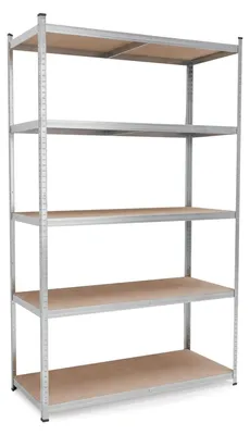 Produktbild von Regal verzinkt Lagerregal Steckregal - 875 kg - 200 x 120 x 60 cm - 5 Böden