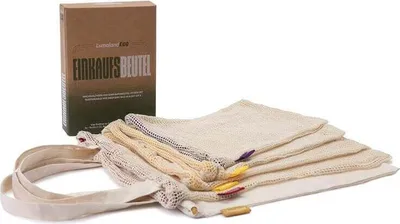 Immagine prodotto di LUMALAND Sacchetti della spesa  in cotone 100% - Set da 4