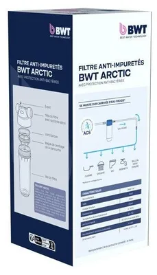 Image de Filtre anti-impuretés BWT ARCTIC, 20 µm, Cartouche bactériostatique, Débit 3000 L/h