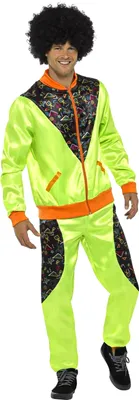 Produktbild von Retro Jogging Herrenkostüm grün - M