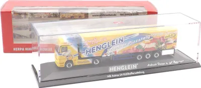 Produktbild von Herpa LKW MB Actros MP2 Aerop. Kühl-KSZ Henglein Pizza