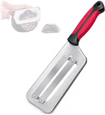 Imagen del producto de Cortador de ensalada, 32,5 cm, color rojo, para verduras y frutas