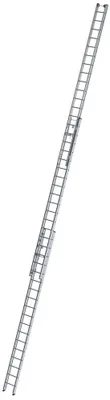Produktbild von Günzburger Steigtechnik Sprossen-Seilzugleiter 3tlg. ohne Traverse 3 x 18 Sprossen - 022318
