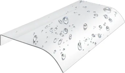 Produktbild von Stříška na vchodové dveře a terasu 40x80 cm pro montáž na vnější stěnu