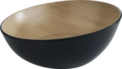 Produktbild von APS Frida Schale Holzoptik/schwarz, Inhalt: 1,60 Liter, ø: 250 mm